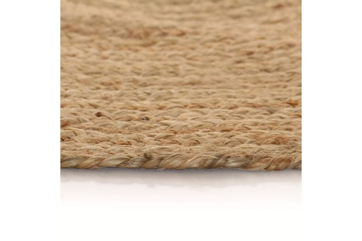 Pyöreä matto 90 cm punottu juutti - Beige - Juuttimatto & Hamppumatto - Sisalmatto