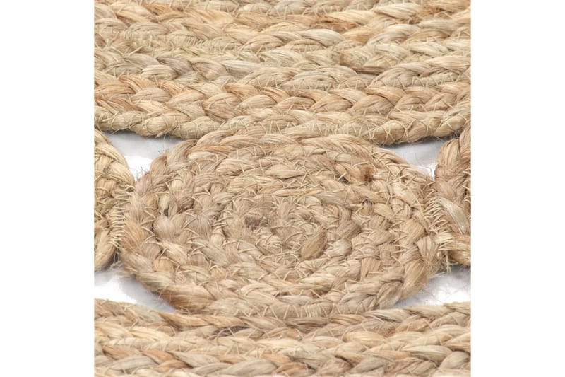 Pyöreä matto 90 cm punottu juutti - Beige - Kodintekstiilit & matot - Matto - Moderni matto - Sisalmatto