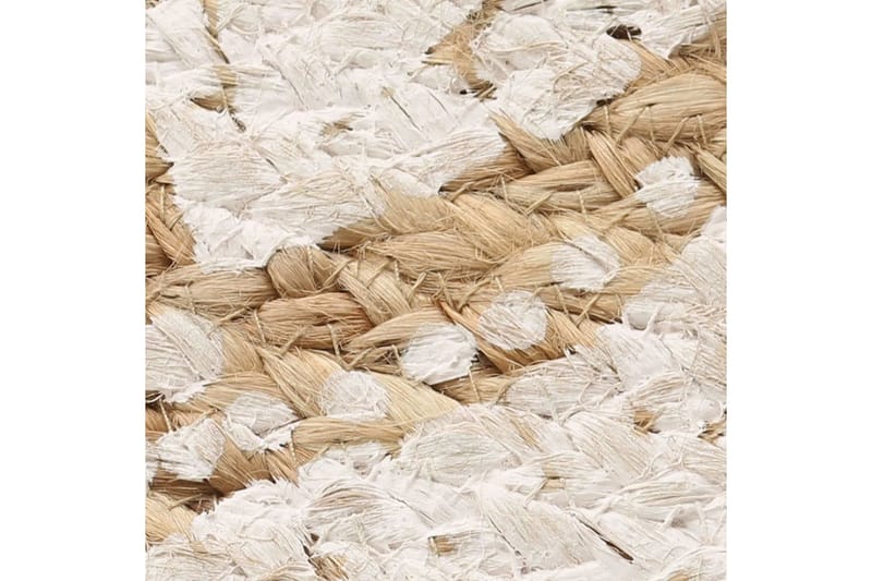 Pyöreä matto kuvioitu punottu juutti 150 cm - Beige - Kodintekstiilit & matot - Matto - Moderni matto - Sisalmatto