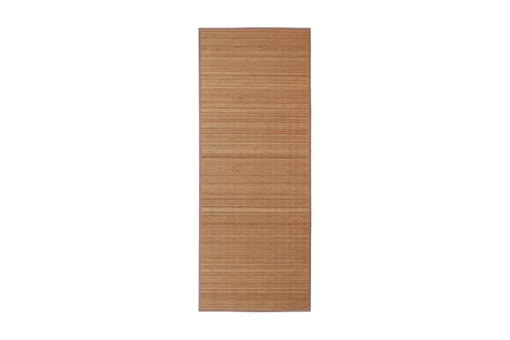 Ruskea Suorakaide Bambumatto 120 x 180 cm - Ruskea - Juuttimatto & Hamppumatto - Sisalmatto