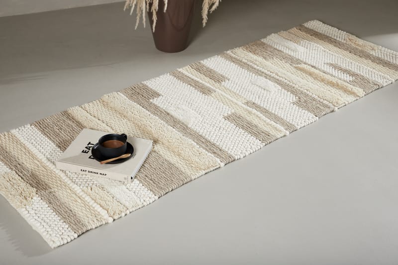 Sixten Villamatto 70x200 cm - Beige - Kodintekstiilit & matot - Matto - Moderni matto - Villamatto