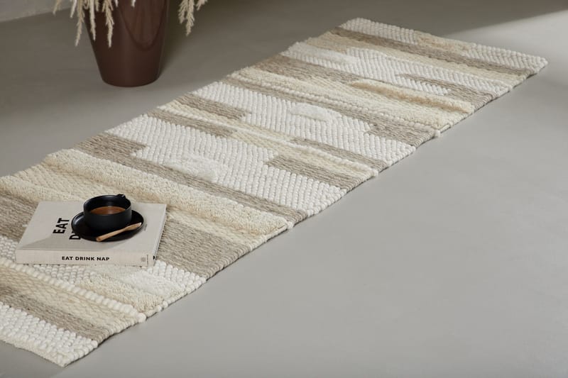 Sixten Villamatto 70x200 cm - Beige - Kodintekstiilit & matot - Matto - Moderni matto - Villamatto