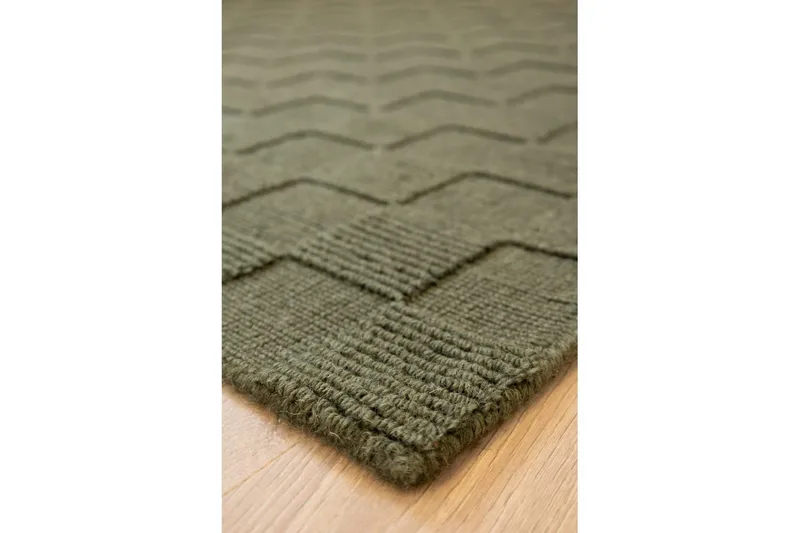 Sydney Villamatto 160x230 cm - Vihreä - Kodintekstiilit & matot - Matto - Moderni matto - Villamatto