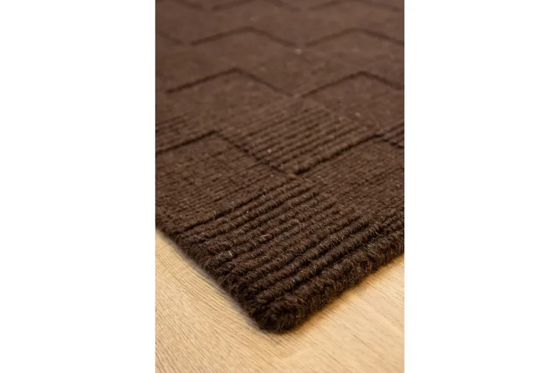 Sydney Villamatto 80x250 cm - Ruskea - Kodintekstiilit & matot - Matto - Moderni matto - Villamatto