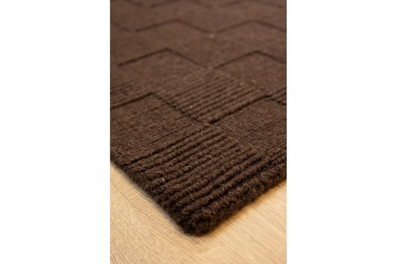 Sydney Villamatto 80x250 cm - Ruskea - Kodintekstiilit & matot - Matto - Moderni matto - Villamatto