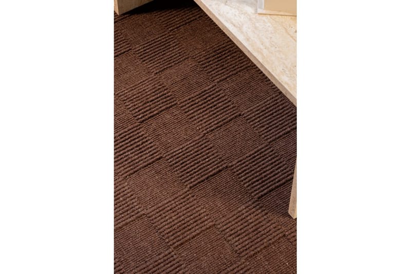 Sydney Villamatto 80x250 cm - Ruskea - Kodintekstiilit & matot - Matto - Moderni matto - Villamatto