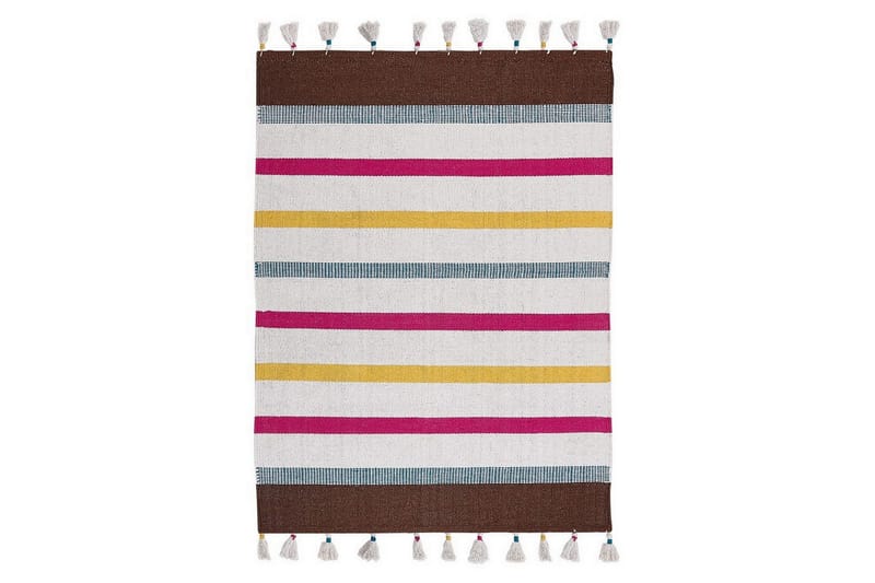 Tasapainokudottu Hisarli, Monivärinen, valkoinen, ruskea, sininen, oranssi, 140x200 cm