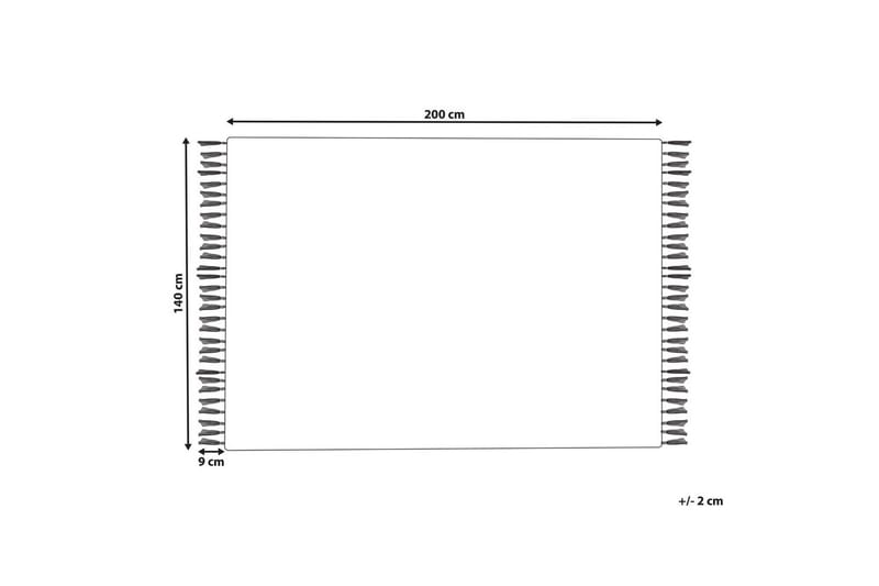 Tasapainokudottu Hisarli - Monivärinen, valkoinen, ruskea, sininen, oranssi, 140x200 cm - Kodintekstiilit & matot - Matto - Moderni matto - Puuvillamatto