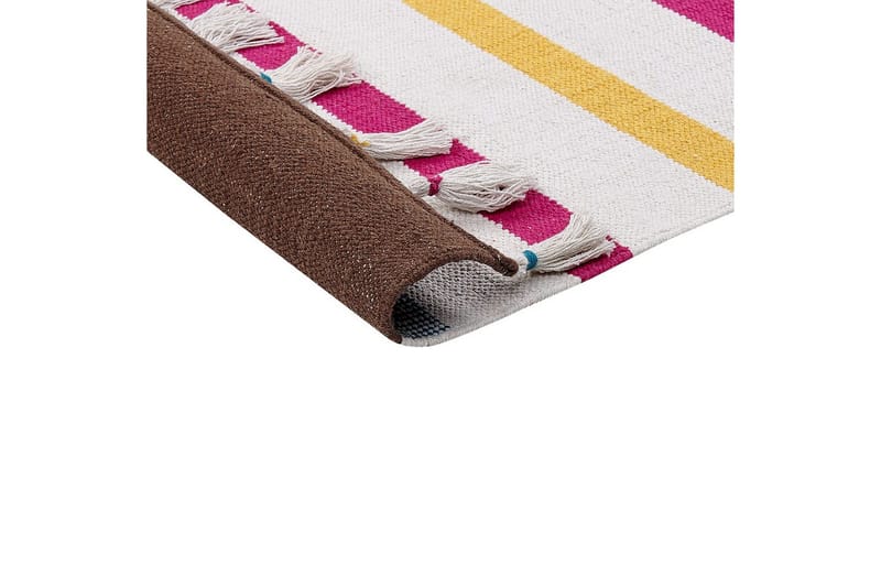 Tasapainokudottu Hisarli - Monivärinen, valkoinen, ruskea, sininen, oranssi, 160x230 cm - Kodintekstiilit & matot - Matto - Moderni matto - Puuvillamatto