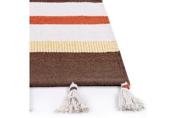 Tasapainokudottu Hisarli - Ruskea, keltainen, oranssi, beige, 140x200 cm - Kodintekstiilit & matot - Matto - Moderni matto - Puuvillamatto
