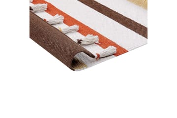 Tasapainokudottu Hisarli - Ruskea, keltainen, oranssi, beige, 140x200 cm - Kodintekstiilit & matot - Matto - Moderni matto - Puuvillamatto