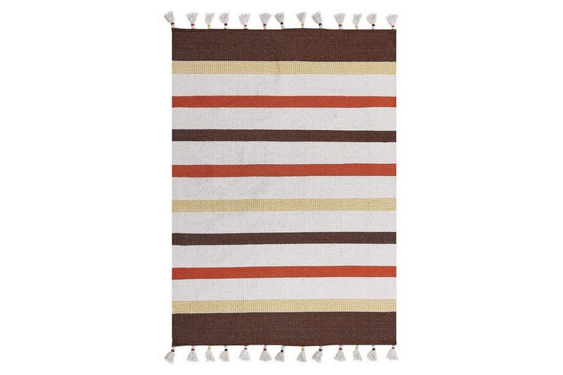 Tasapainokudottu Hisarli - Ruskea, keltainen, oranssi, beige, 160x230 cm - Kodintekstiilit & matot - Matto - Moderni matto - Puuvillamatto
