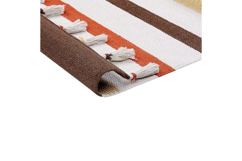 Tasapainokudottu Hisarli - Ruskea, keltainen, oranssi, beige, 80x150 cm - Kodintekstiilit & matot - Matto - Moderni matto - Puuvillamatto