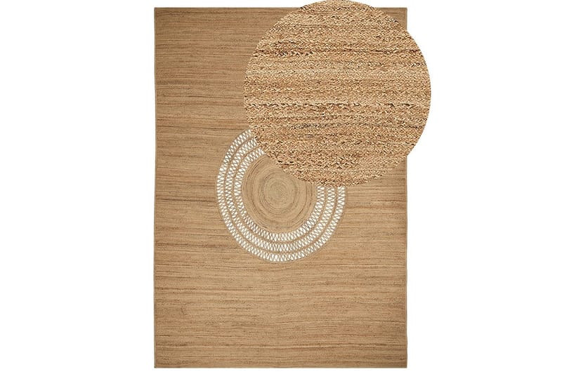 Tasokudos Bogazoren - 160x230 cm - Kodintekstiilit & matot - Matto - Moderni matto - Juuttimatto & Hamppumatto