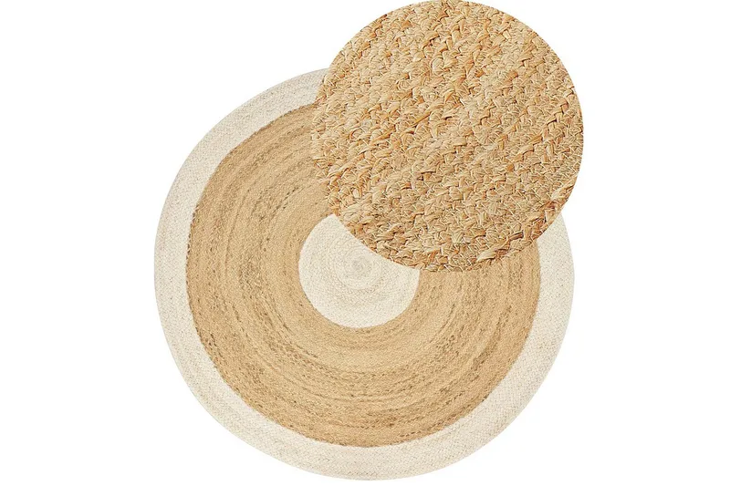 Tasokudos Yayalar - Beige, valkoinen - Kodintekstiilit & matot - Matto - Moderni matto - Juuttimatto & Hamppumatto