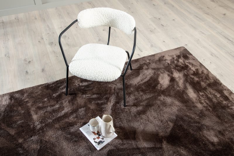 Tasokudottu Matto Blanca 160x230 cm - Ruskea - Kodintekstiilit & matot - Matto - Moderni matto - Nukkamatto