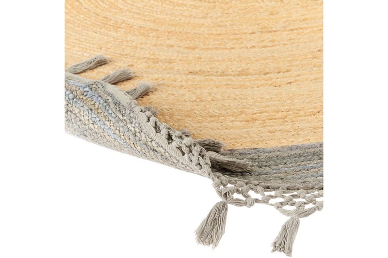 Tasokutoinen Marts - Beige, Harmaa, 200x200 cm - Kodintekstiilit & matot - Matto - Moderni matto - Juuttimatto & Hamppumatto