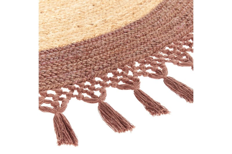 Tasokutoinen Marts - Beige, Ruskea, 200x200 cm - Kodintekstiilit & matot - Matto - Moderni matto - Juuttimatto & Hamppumatto