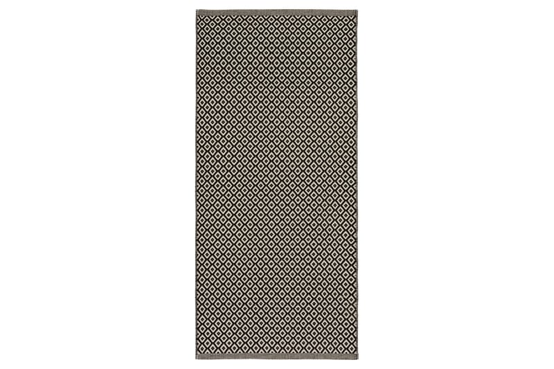 Ullamatto Björkö 75x150 cm Suorakulmainen - Musta - Kodintekstiilit & matot - Matto - Moderni matto - Villamatto
