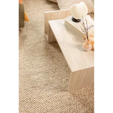 Ullmatta Bubble Kvadrat - 240x240 cm, hiekka - Kodintekstiilit & matot - Matto - Moderni matto - Villamatto