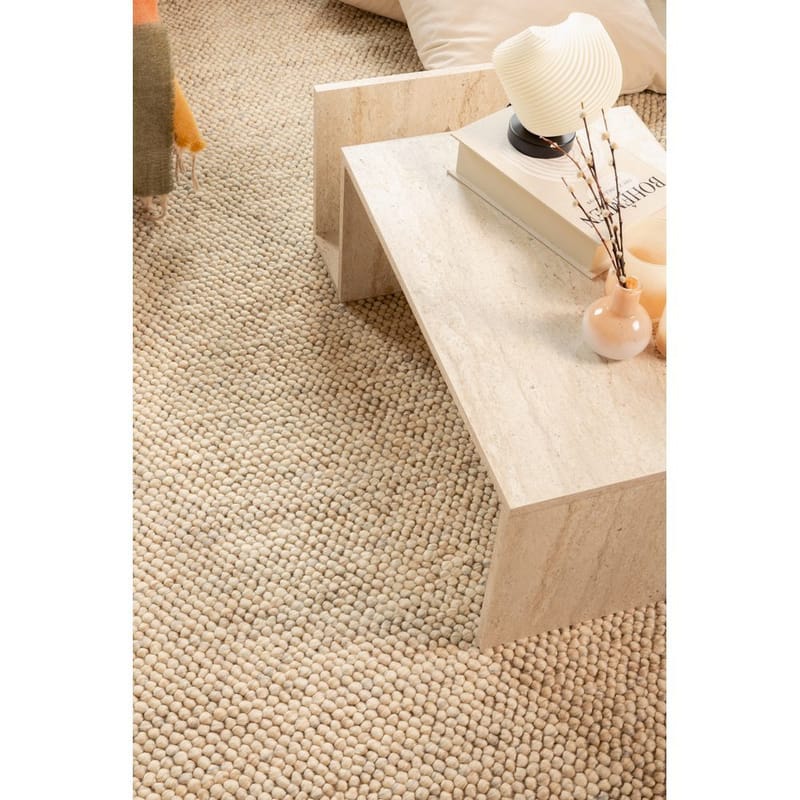 Ullmatta Bubble Kvadrat - 240x240 cm, hiekka - Kodintekstiilit & matot - Matto - Moderni matto - Villamatto