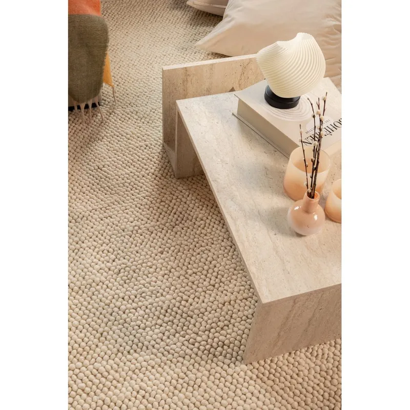 Ullmatta Bubble Kvadrat - 300x300 cm, kerma - Kodintekstiilit & matot - Matto - Moderni matto - Villamatto