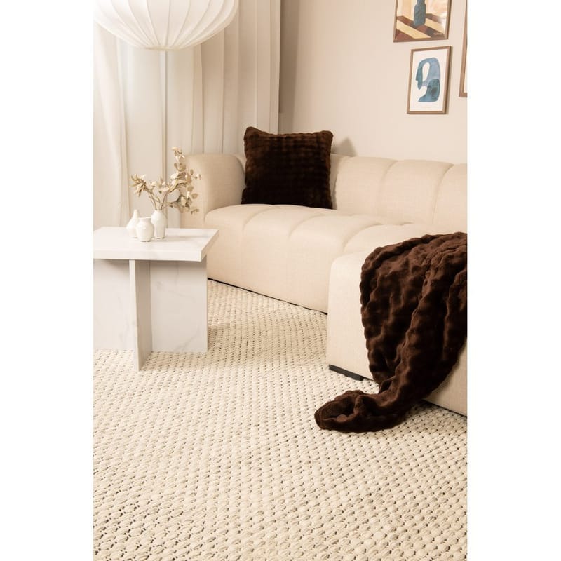 Ullmatta KM Home Grädde 240x340 cm - Kodintekstiilit & matot - Matto - Moderni matto - Villamatto