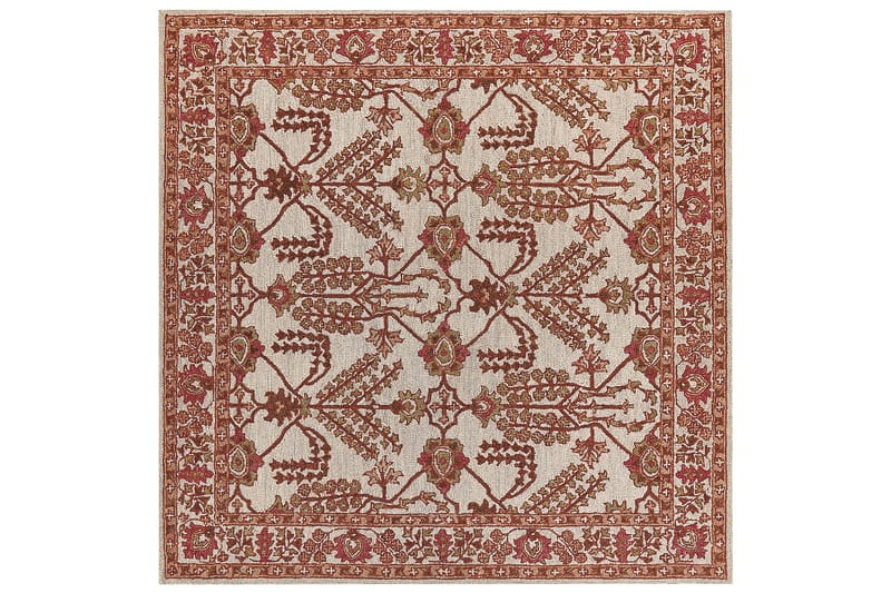 Villamatto Adilcevaz 200x200 cm - Oranssi - Kodintekstiilit & matot - Matto - Moderni matto - Villamatto