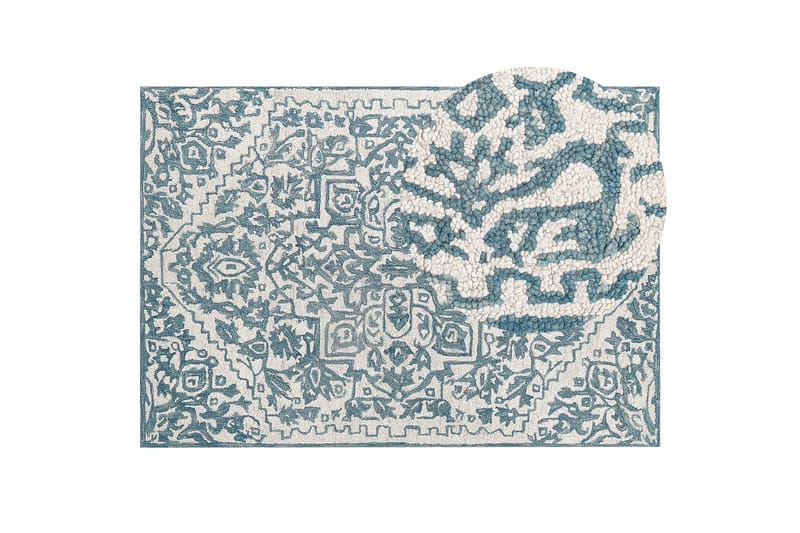 Villamatto Ahmetli 160x230 cm - Musta/Valkoinen - Kodintekstiilit & matot - Matto - Moderni matto - Villamatto