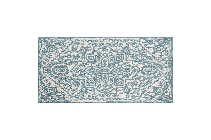 Villamatto Ahmetli 80x150 cm - Sininen - Kodintekstiilit & matot - Matto - Moderni matto - Villamatto