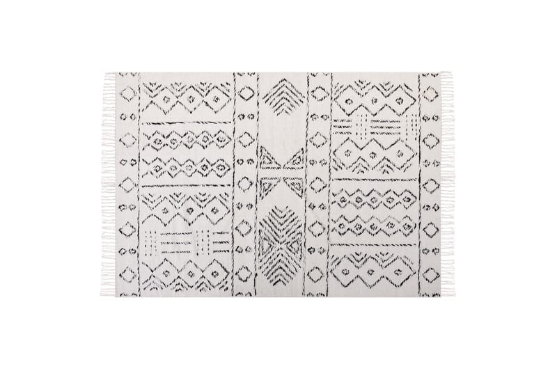 Villamatto Alkent 140x200 cm, Musta/Valkoinen