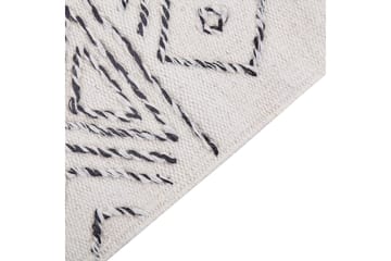 Villamatto Alkent 160x230 cm - Musta/Valkoinen - Kodintekstiilit & matot - Matto - Moderni matto - Villamatto
