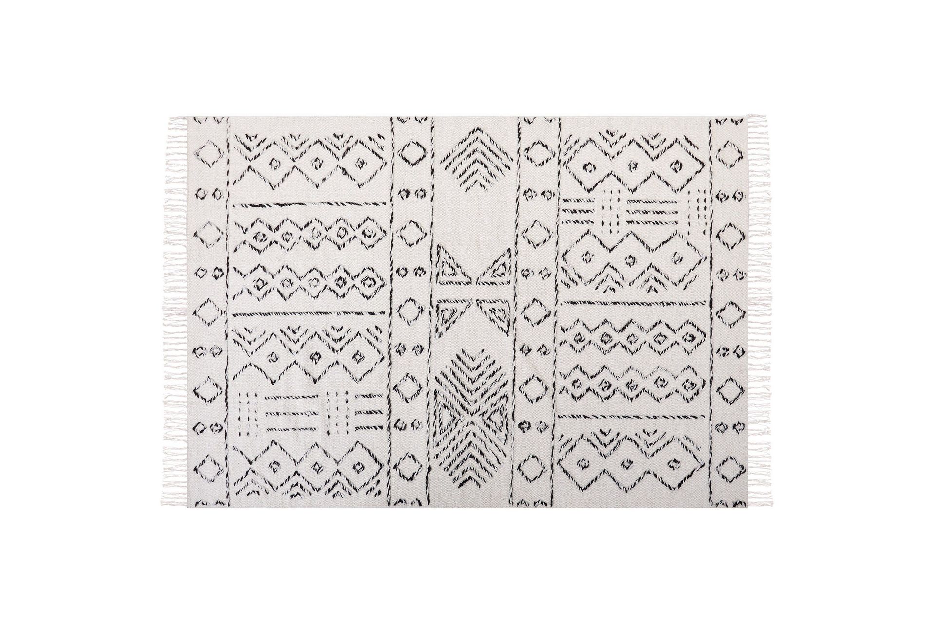 Villamatto Alkent 160x230 cm - Musta/Valkoinen