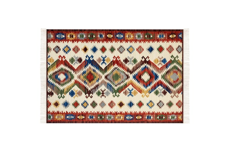 Villamatto Arevik 160x230 cm - Punainen - Kodintekstiilit & matot - Matto - Moderni matto - Villamatto