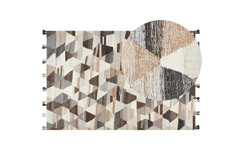Villamatto Argavand 200x300 cm - Beige - Kodintekstiilit & matot - Matto - Moderni matto - Villamatto