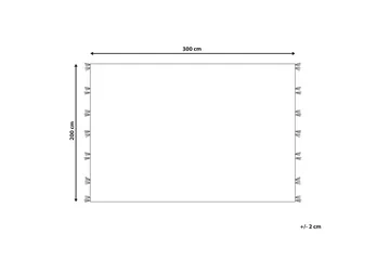 Villamatto Argavand 200x300 cm - Beige - Kodintekstiilit & matot - Matto - Moderni matto - Villamatto