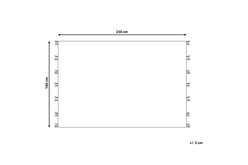 Villamatto Arzakan 160x230 cm - Punainen - Kodintekstiilit & matot - Matto - Moderni matto - Villamatto