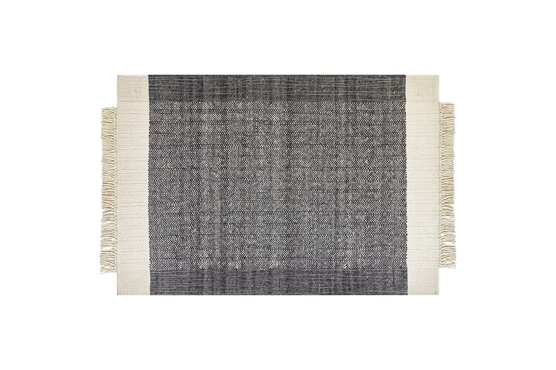 Villamatto Atlanti 160x230 cm, Musta/Valkoinen