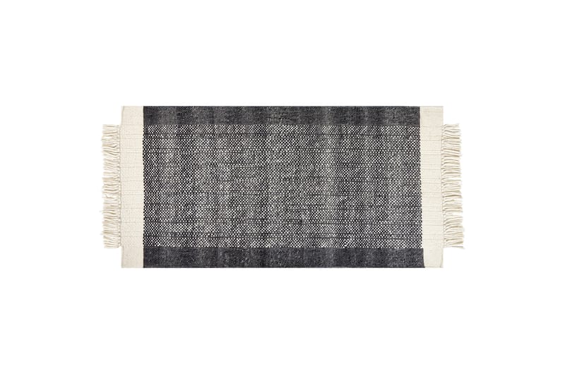 Villamatto Atlanti 80x150 cm - Musta/Valkoinen - Kodintekstiilit & matot - Matto - Moderni matto - Villamatto