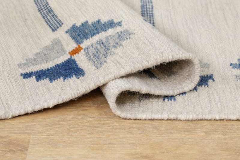 Villamatto Avesta 140x200 Suorakaiteen muotoinen - Sininen - Kodintekstiilit & matot - Matto - Moderni matto - Villamatto