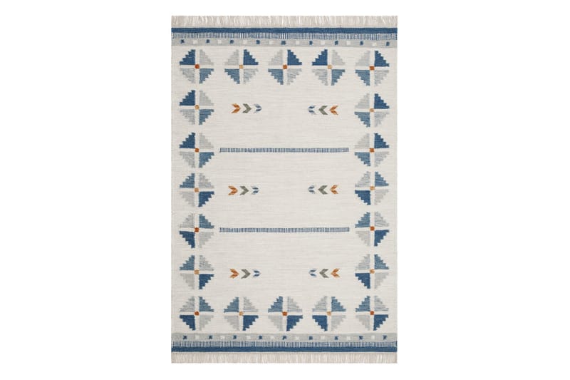 Villamatto Avesta 240x340 Suorakaiteen muotoinen - Sininen - Kodintekstiilit & matot - Matto - Moderni matto - Villamatto