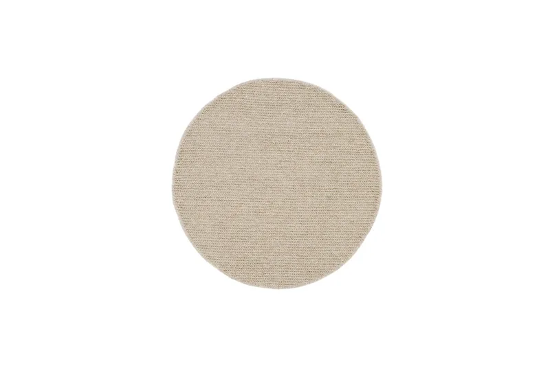 Villamatto Bilke Ø160 cm Pyöreä, Beige