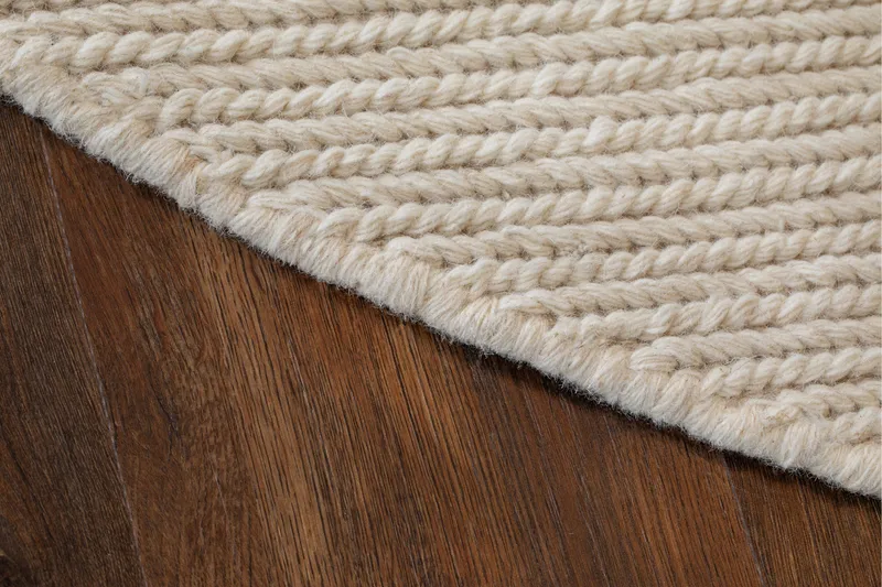 Villamatto Bilke 240x340 cm Pitkulainen - Valkoinen - Kodintekstiilit & matot - Matto - Moderni matto - Villamatto