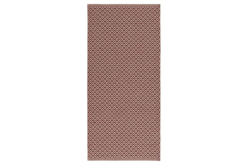 Villamatto Björkö 75x250 cm Suorakulmainen Punainen - Punainen - Kodintekstiilit & matot - Matto - Moderni matto - Villamatto