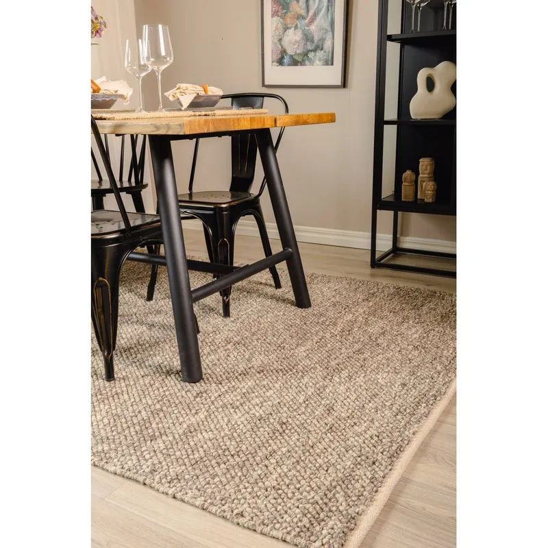 Villamatto Bubble - 240x340 cm, Harmaanruskea - Kodintekstiilit & matot - Matto - Moderni matto - Villamatto