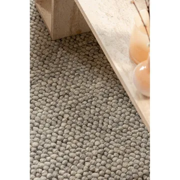 Villamatto Bubble Neliö - 200x200 cm, Harmaa - Kodintekstiilit & matot - Matto - Moderni matto - Villamatto