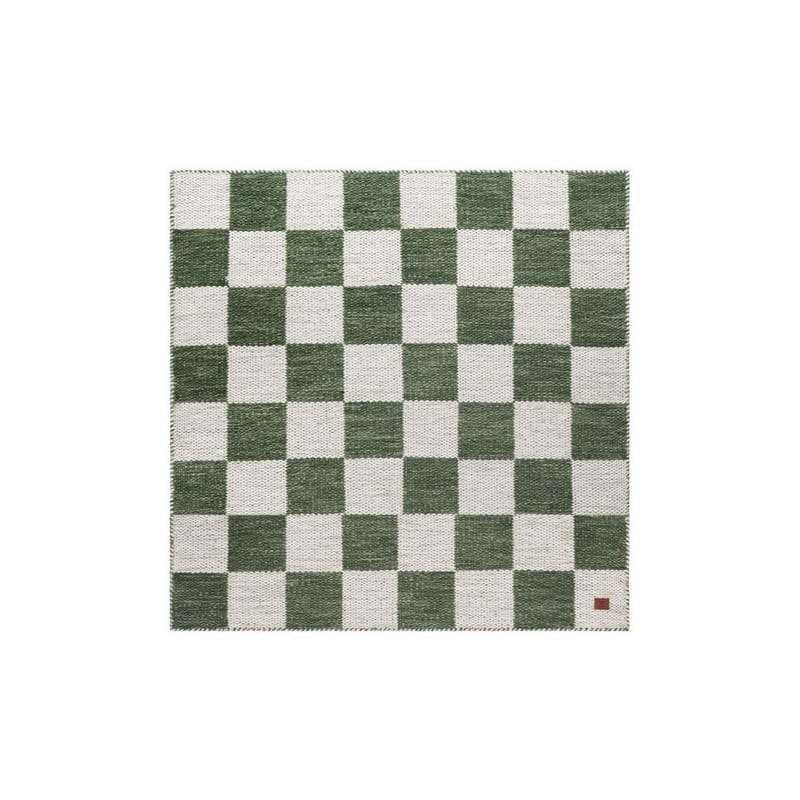 Villamatto Chessie Neliö - 200x200 cm, Smaragdinvihreä - Kodintekstiilit & matot - Matto - Moderni matto - Villamatto