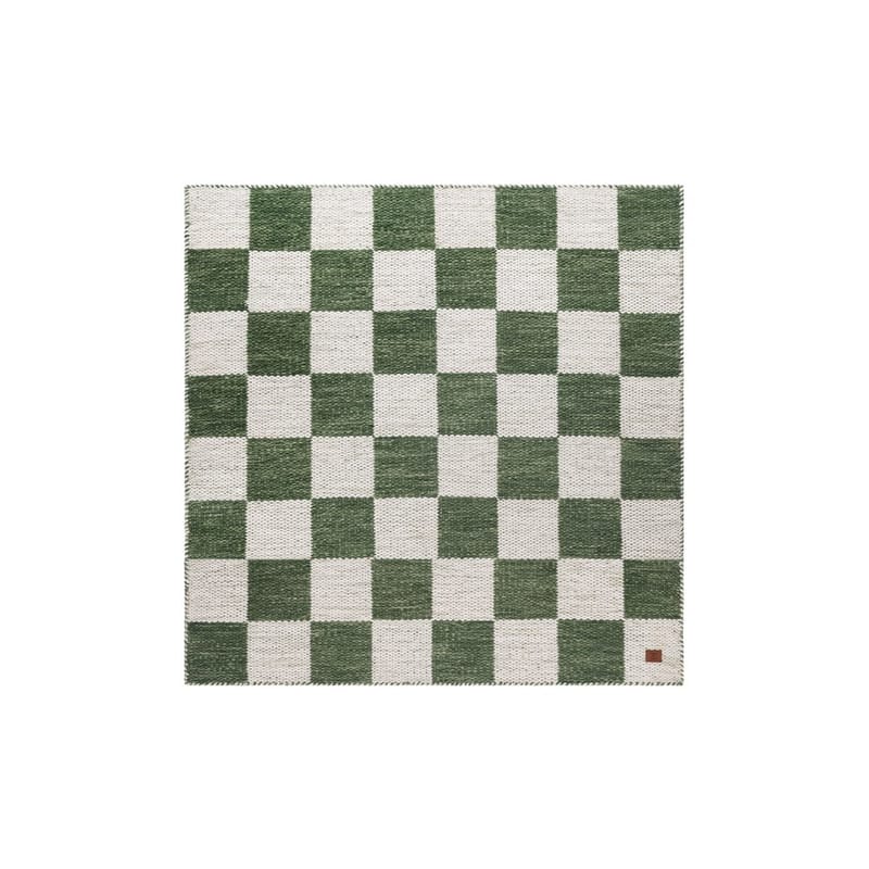 Villamatto Chessie Neliö - 200x200 cm, Smaragdinvihreä - Kodintekstiilit & matot - Matto - Moderni matto - Villamatto