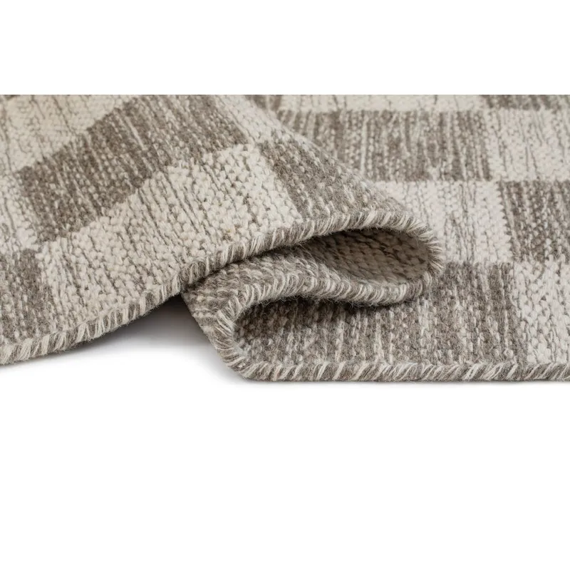 Villamatto Chessie Neliö - 250x250 cm, Harmaa - Kodintekstiilit & matot - Matto - Moderni matto - Villamatto