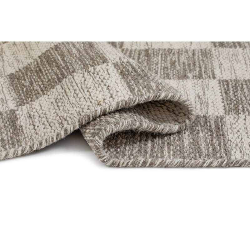 Villamatto Chessie Neliö - 250x250 cm, Harmaa - Kodintekstiilit & matot - Matto - Moderni matto - Villamatto